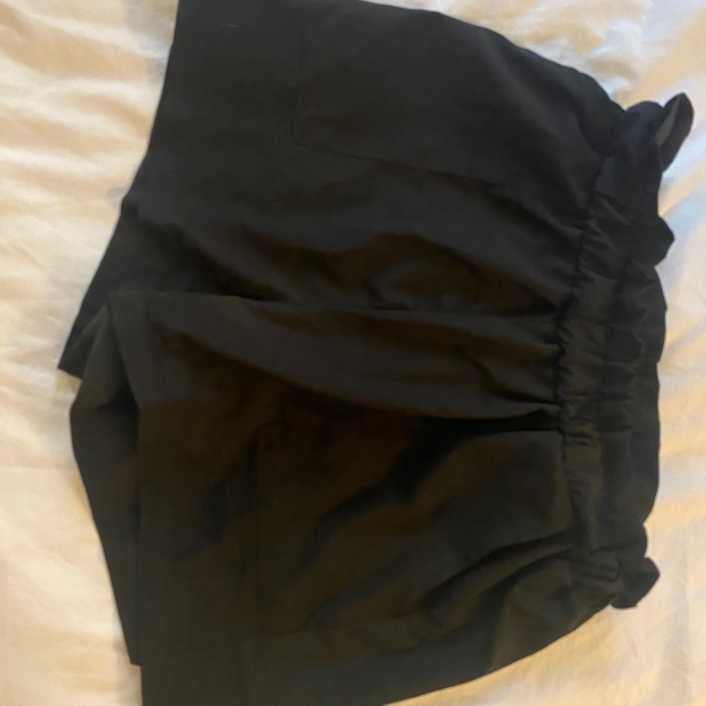 Shein Black ruffle shorts